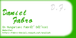 daniel fabro business card